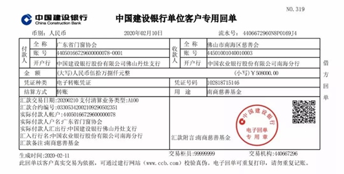 众志成城·汇爱成海丨广东省门窗协会募捐50.80万元支援抗“疫”一线！